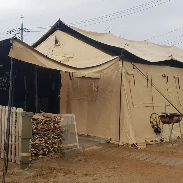 U.S 미군용 사막색 대형 텐트 (CP TEMPER TENT 라지 텐트)