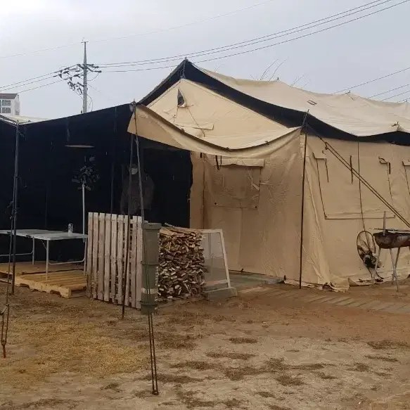 U.S 미군용 사막색 대형 텐트 (CP TEMPER TENT 라지 텐트)