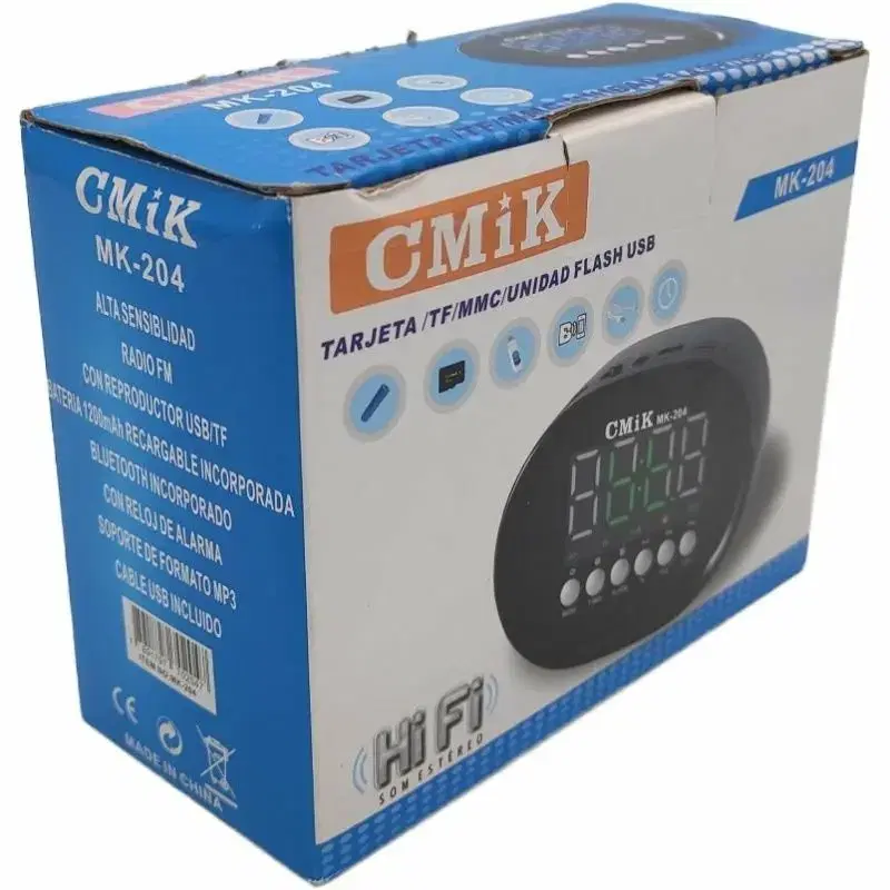 cmik mk204 디지털 알람시계 블루투스 스피커