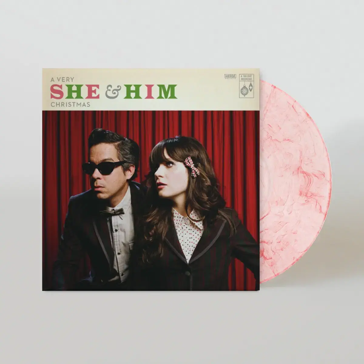 쉬앤힘 she & him 500개 한정판 크리스마스 앨범 LP