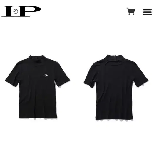 i4p girls logo tee BLK