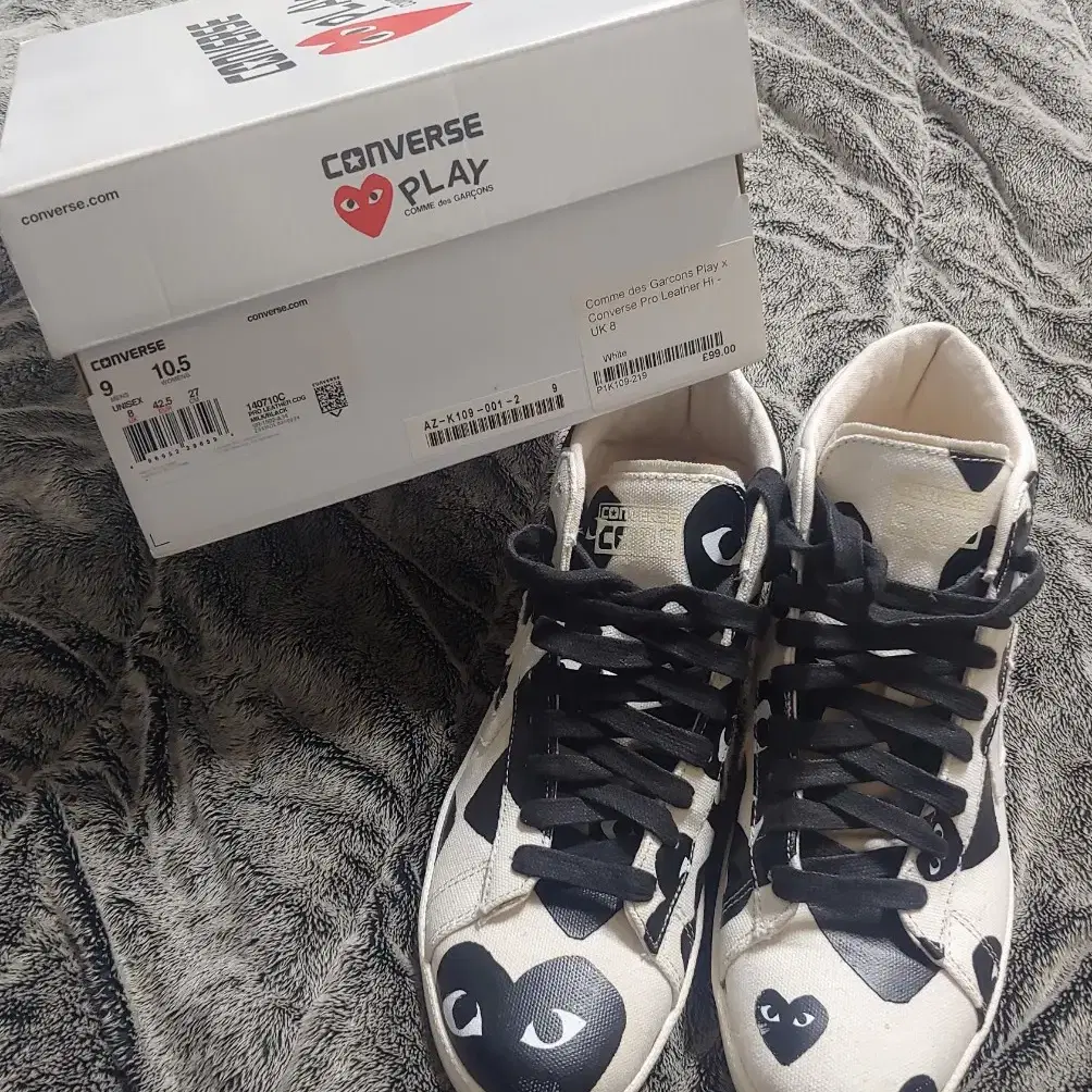 CDG 꼼데가르송 X 컨버스 하이탑 270size