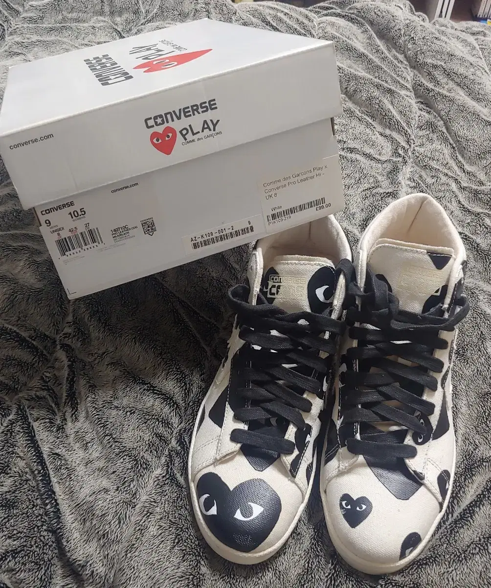 CDG 꼼데가르송 X 컨버스 하이탑 270size