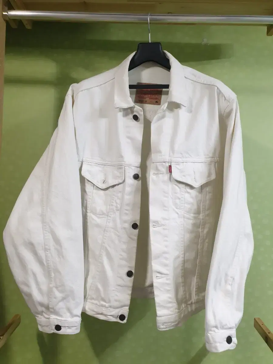 Levi's White Jeans Jacket