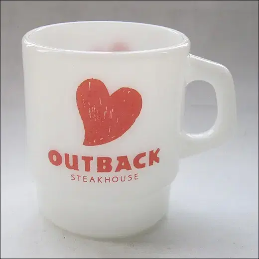 빈티지 OUTBACK 아웃백 밀크글라스 잔