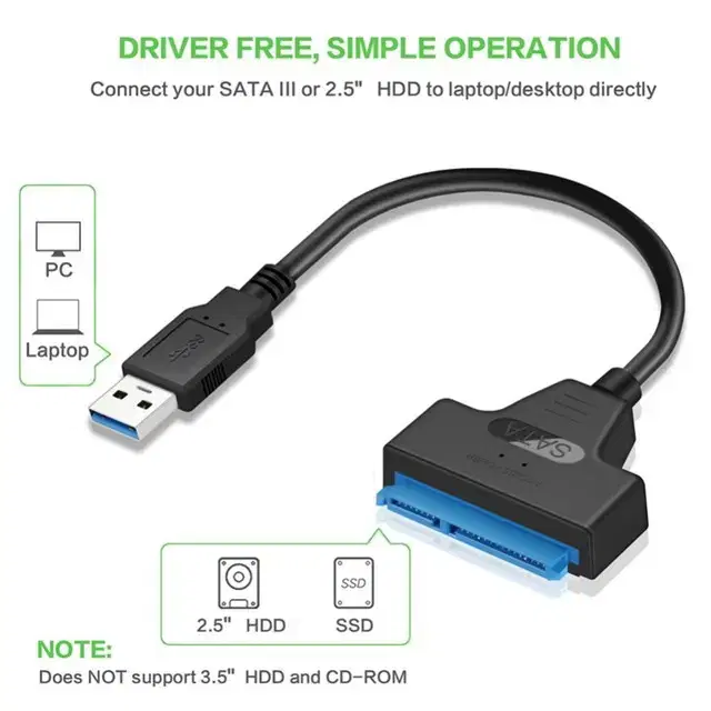 USB SATA 3  케이블  SATA To USB 3.0