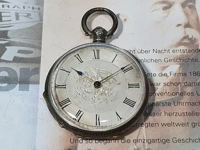 19세기 제작된 Cylinder Pocket Watch. 여성용.