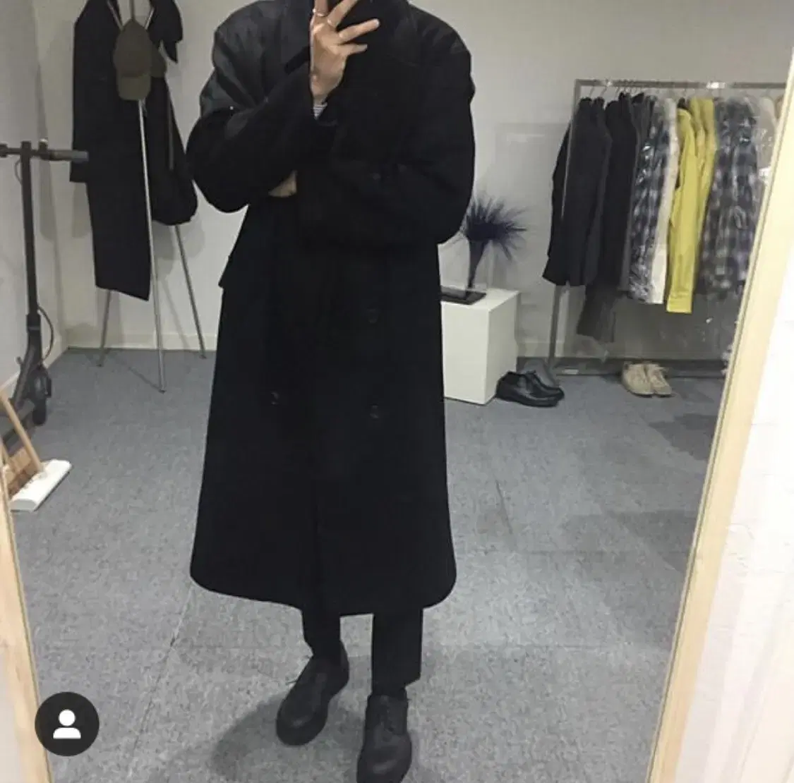 러닝노즈 17fw 밀리터리 더블 코트