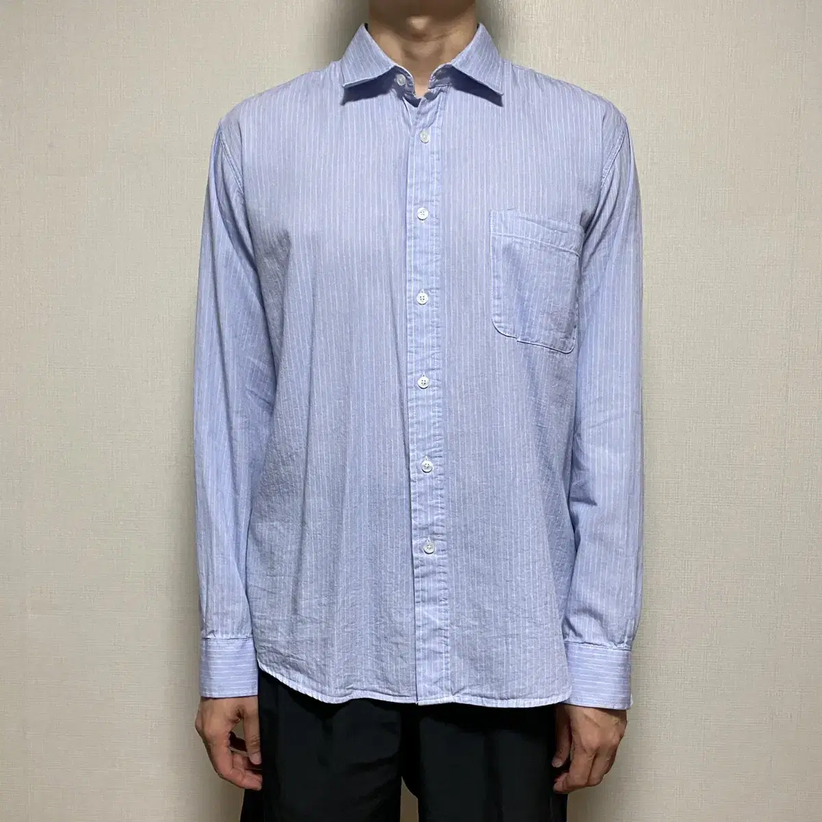 Basic Fit Striped Shirt / L