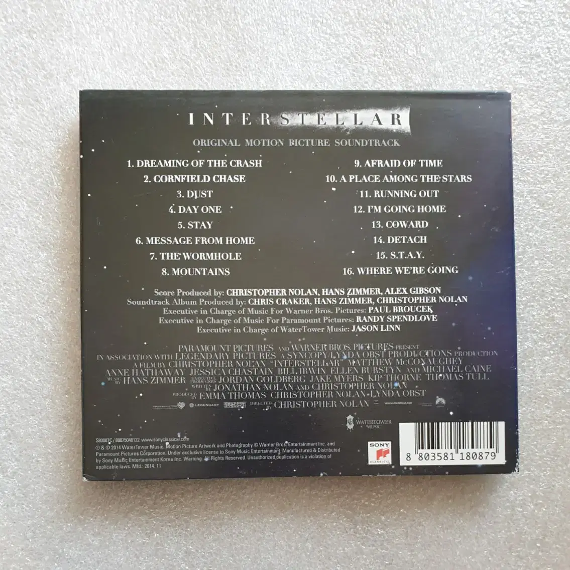 인터스텔라 CD   INTERSTELLAR 1CD