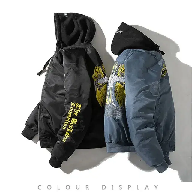 Hooded Detachable Aviation Jumper Padded Winter Bloomers Jumper Outer Military Jacket