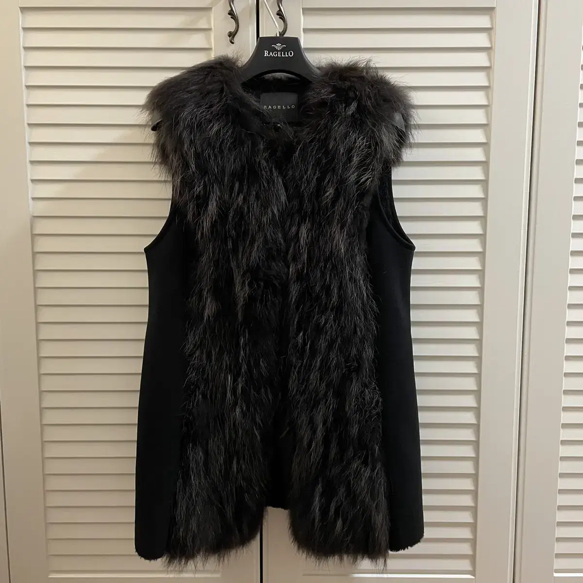 Natural fox vest