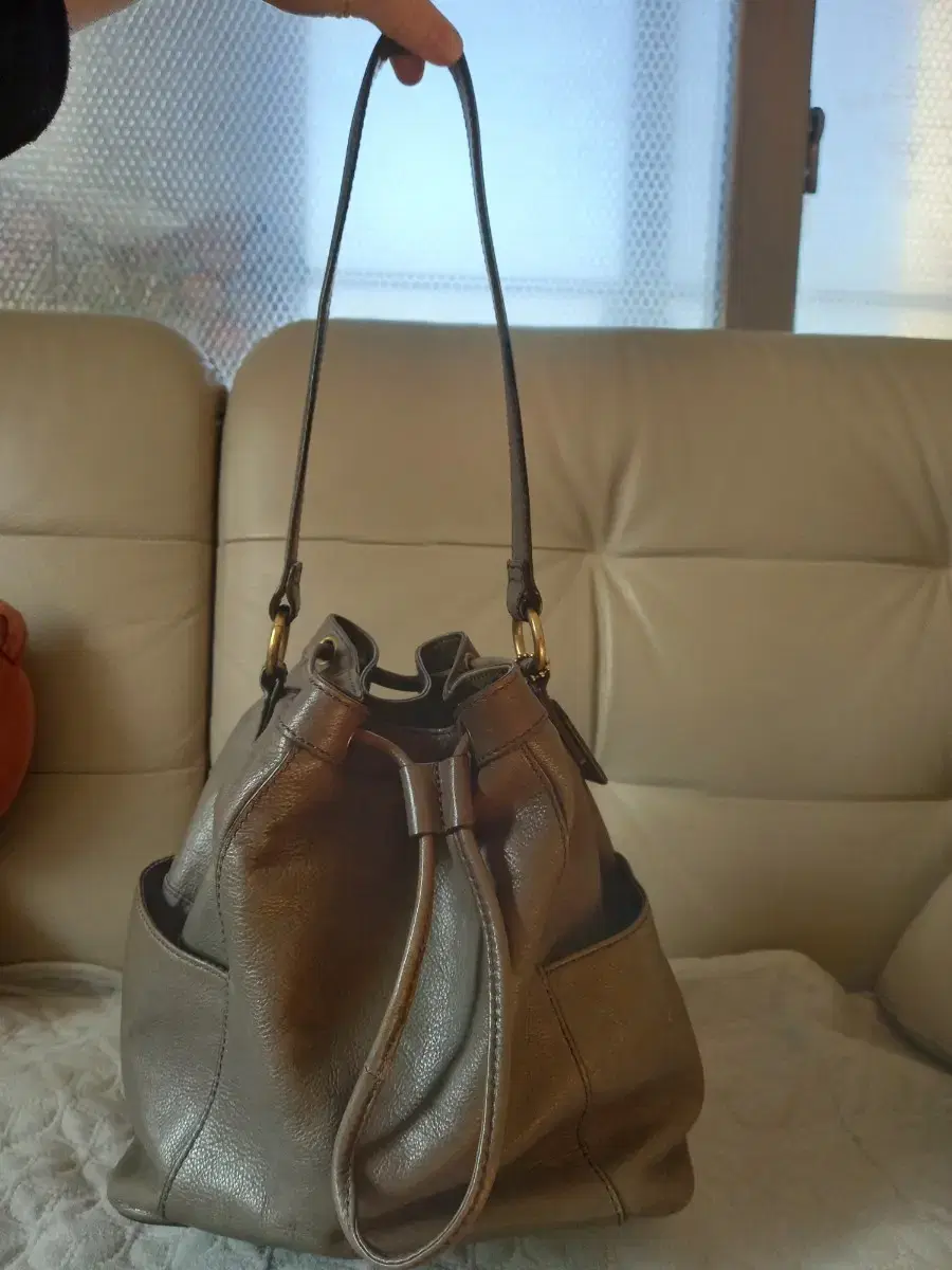 Parsley Gray Bucket Bag Shoulder Bag Crossable