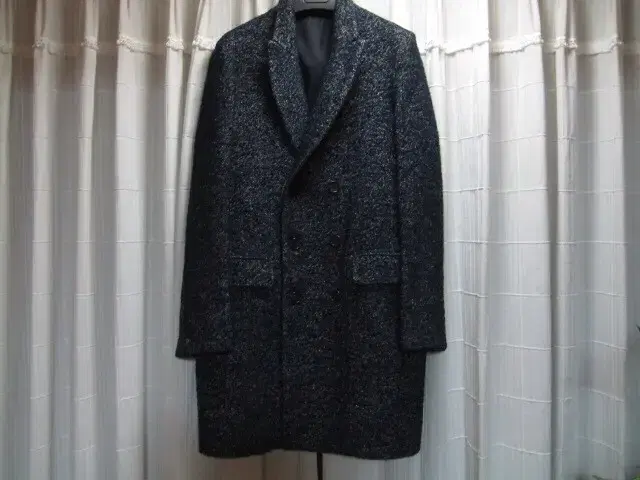 (size 100) Solid Homme / bloo Tweed Coat