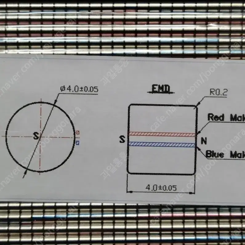 네오디움(200개) 자석 4mm X 4T