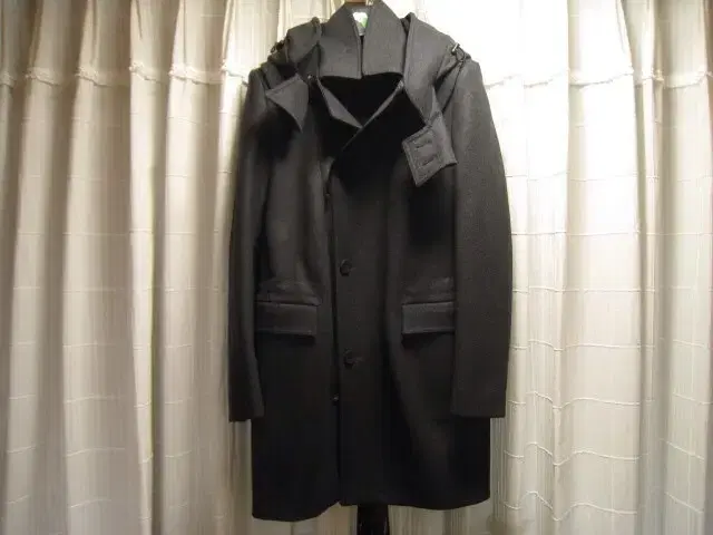 (size 48) Wooyoung Woo / Cashmere blend hooded coat