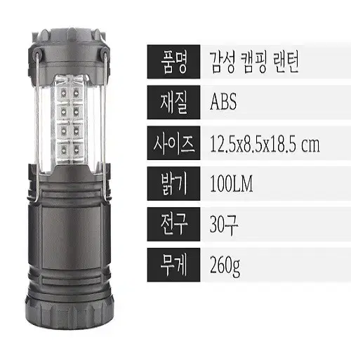 [무료배송] 캠핑 미니 랜턴 초소형 LED 건전지타입 랜턴