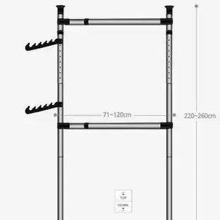 (무료배송) 2단 행거 스탠드 행거 인테리어 고정식