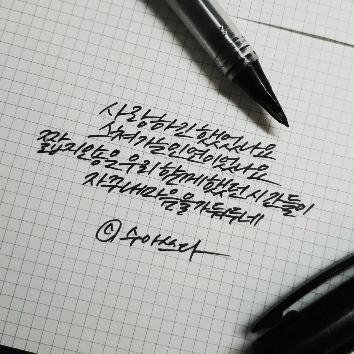 손글씨 ( 캘리그라피 ) 써드려요 [커미션]