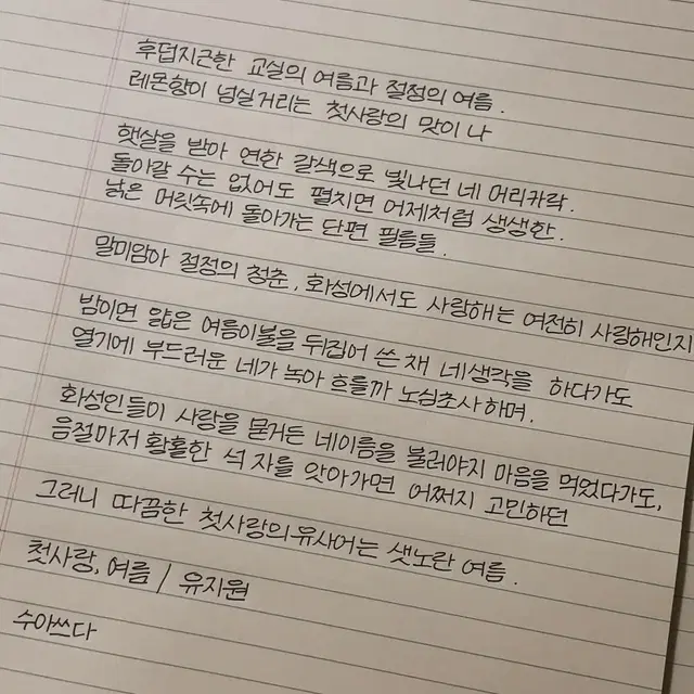 손글씨 ( 캘리그라피 ) 써드려요 [커미션]