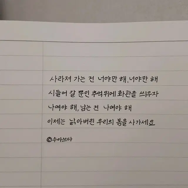 손글씨 ( 캘리그라피 ) 써드려요 [커미션]