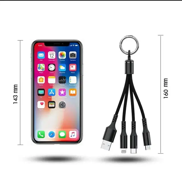 3 in 1 usb 케이블  충전케이블  (휴대용) 전국무료배송