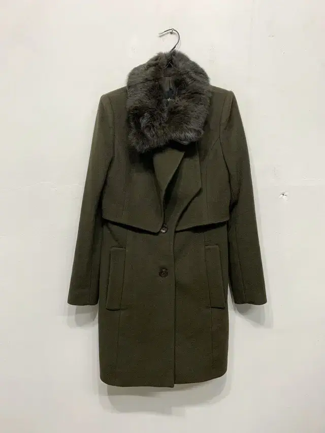 size 55/ninesix ninesix96 wool coat