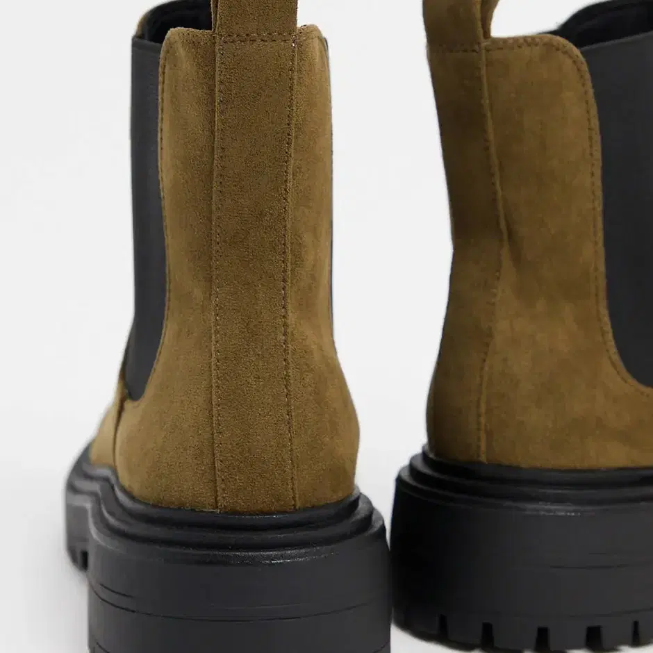 ASOS angelina chunky chelsea boot khaki