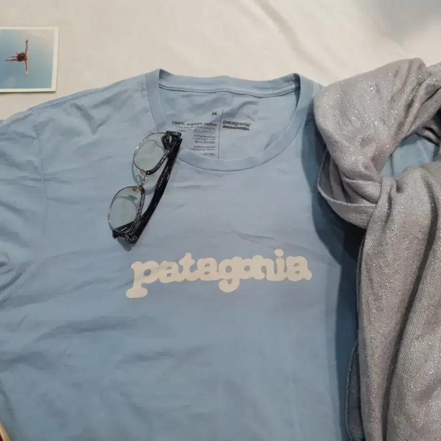 파타고니아 로고 오가닉코튼 반팔티 patagonia 정품