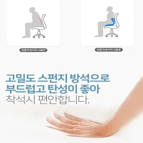 (무료배송) 바른자세 척추교정 의자 디스크방지 학생 어른 직장인 의자