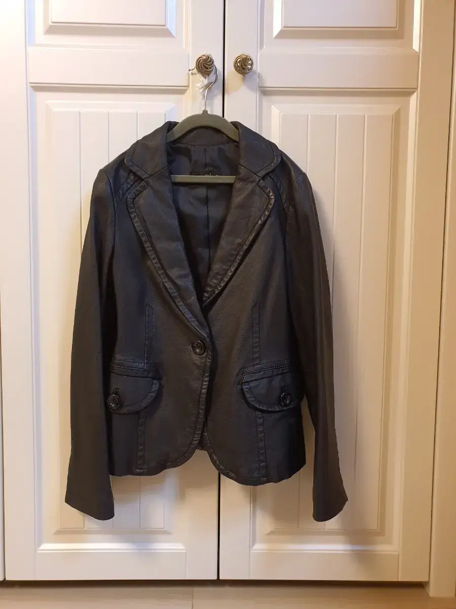 Olive de Olive Leather Jacket