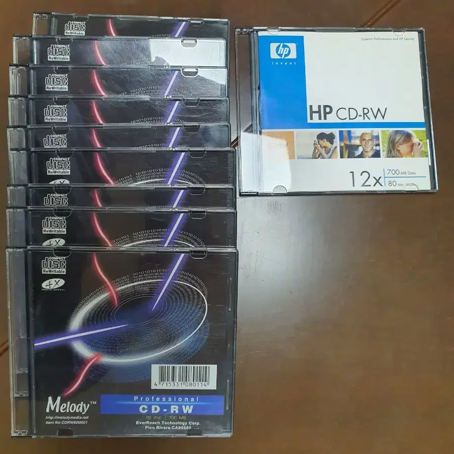 공 CD-RW 12배속 700MB  10장