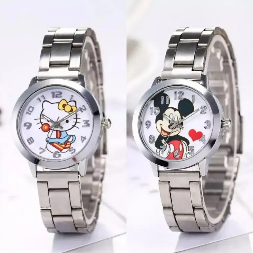 Hello Kitty / Mickey Mouse Metal Wristwatch