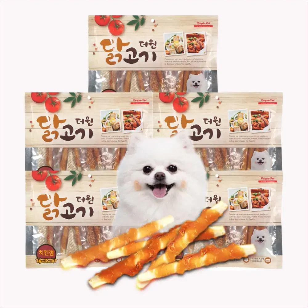 300g X 5봉 닭고기 치킨껌(우유) 강아지간식