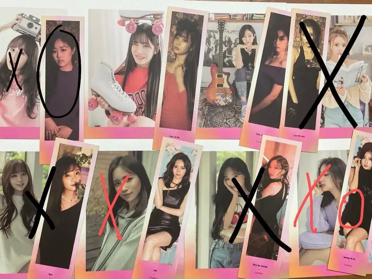 Lovelyz makestar postcard Bookmarks in bulk