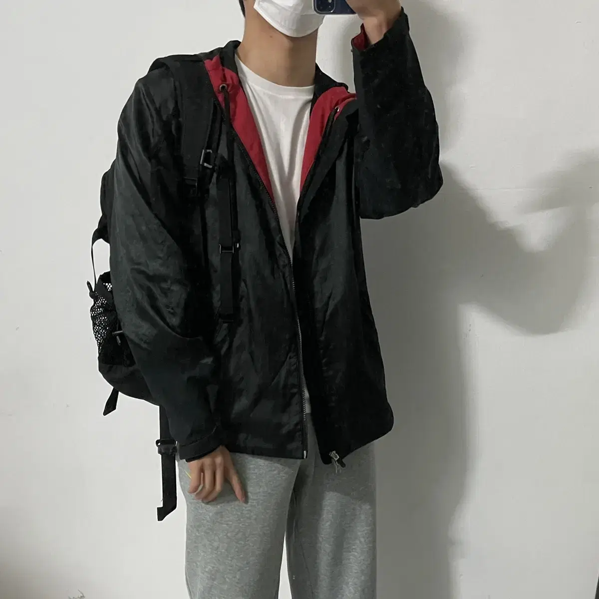 프롬브이 NIKE 나이키올블랙바람막이 (M) 95사이즈