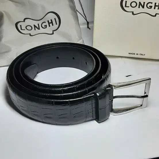 (미사용품) 이태리 롱기 ( LONGHI )  남성벨트  팝니다