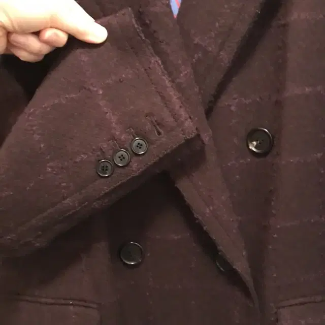 [38] Tweed Pleated Double Coat