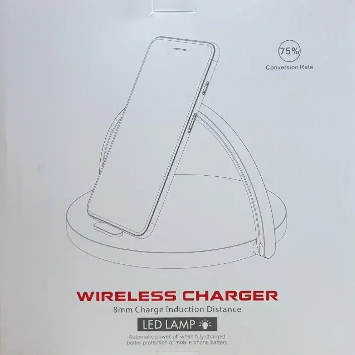 Wireless Charger LED LAMP 휴대폰 무선충전