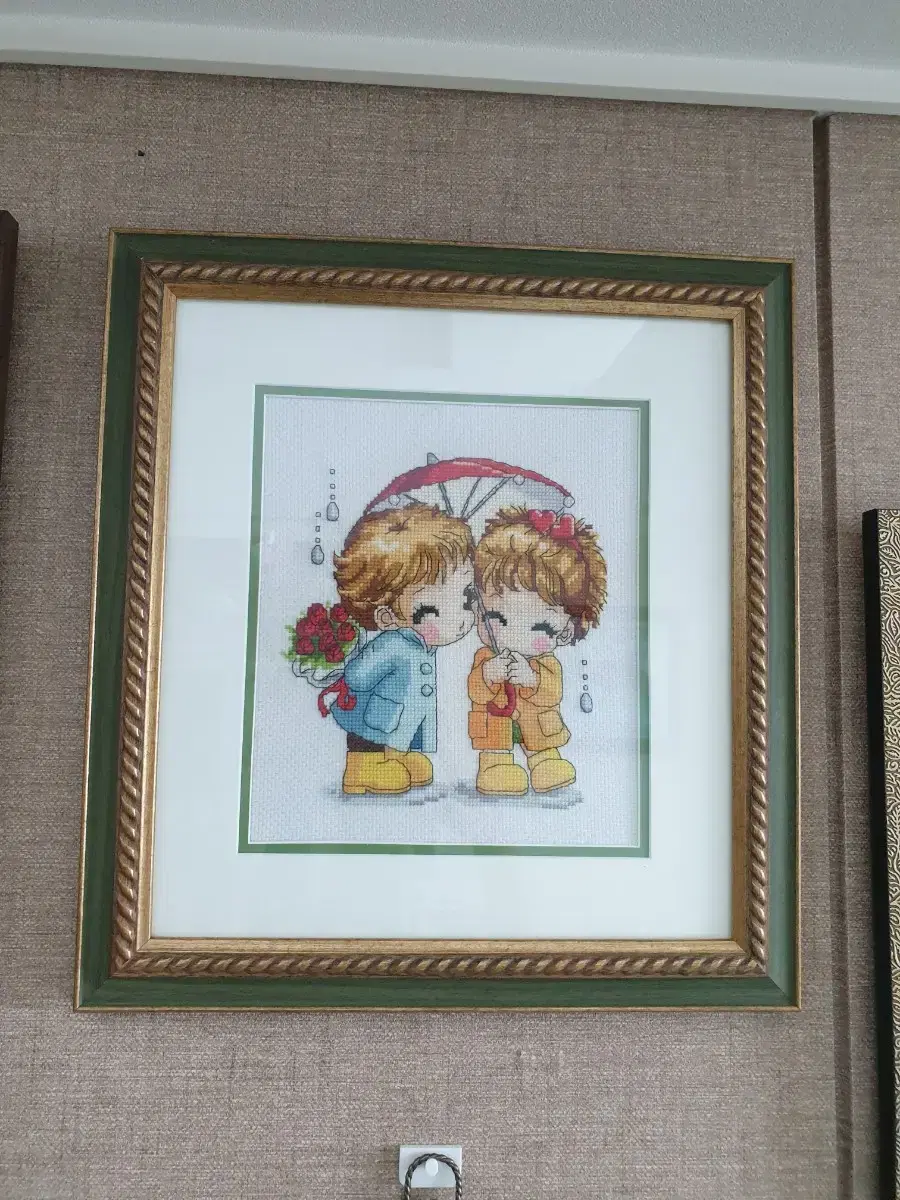 Cross-stitch picture frames