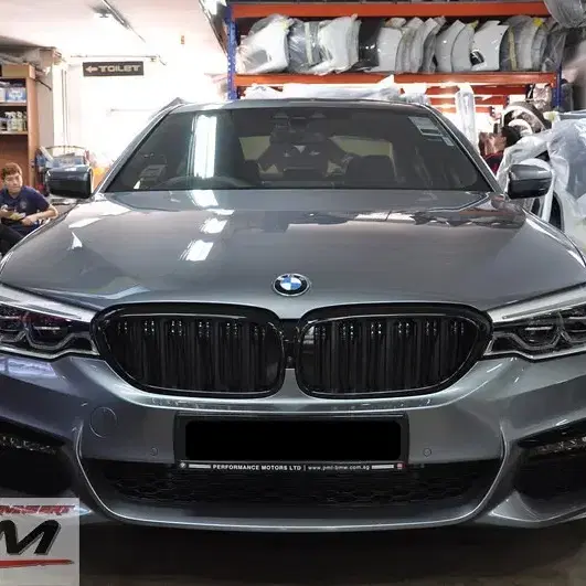 BMW 5시리즈 G30 M5 F90 블랙 카본 키드니 그릴