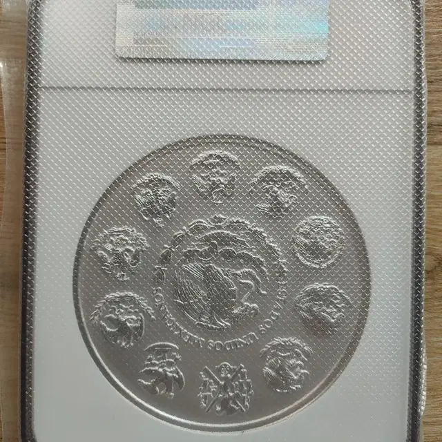 2012년 멕시코 1Kg 아즈텍 캘린더 은화 NGC PL69