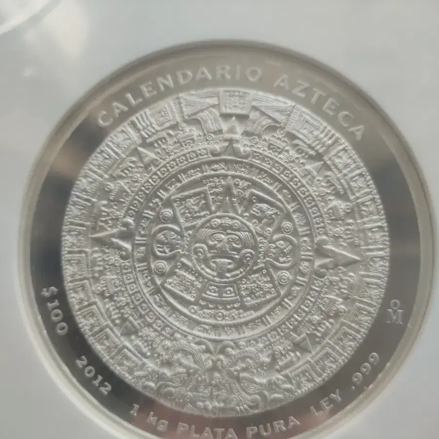 2012년 멕시코 1Kg 아즈텍 캘린더 은화 NGC PL69