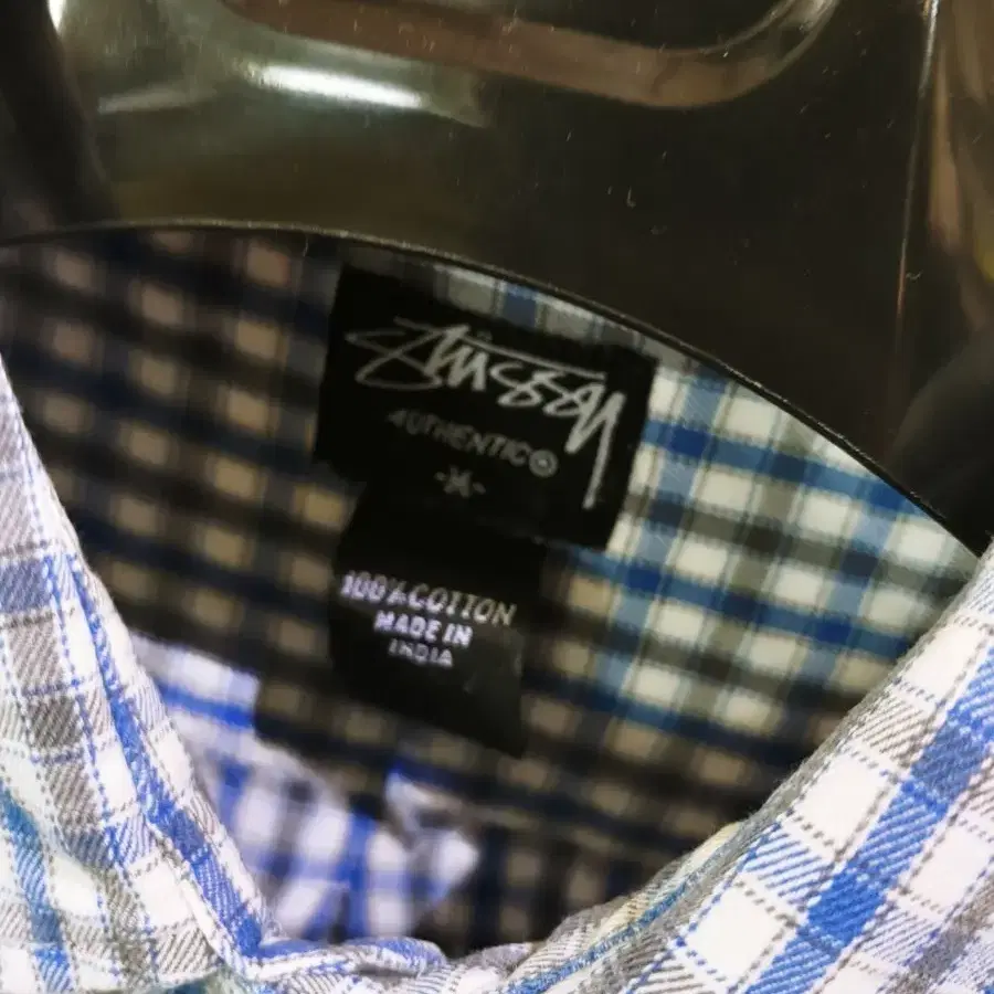 stussy 스투시 워크웨어 어센틱 체크남방