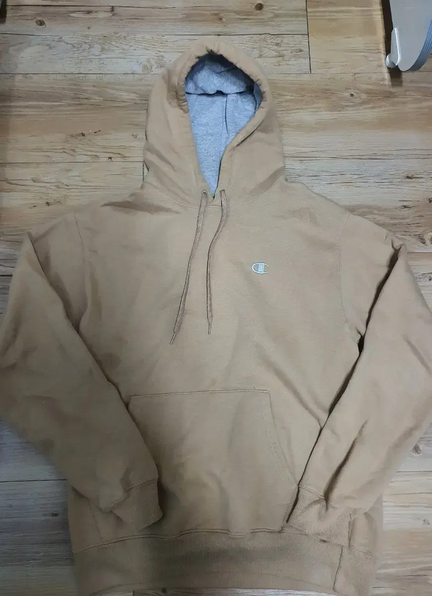 M Champion Hoodie Camel Light Brown