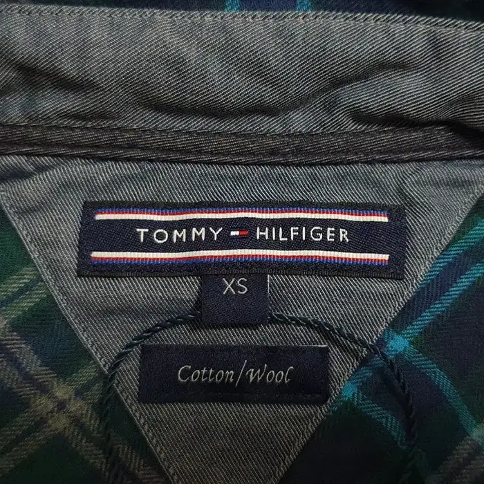 [Tommy Hilfiger] 타미힐피거 울 체크 셔츠 S (새상품)