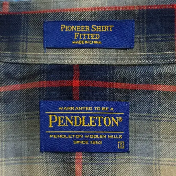 [PENDLETON] 펜들턴 울 체크 셔츠 S (1회 착)