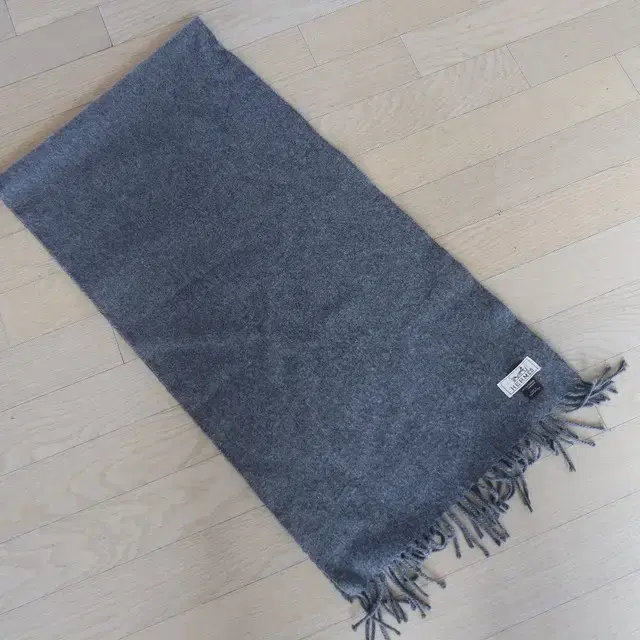 Genuine Hermès Cashmere Muffler Gray Shawl