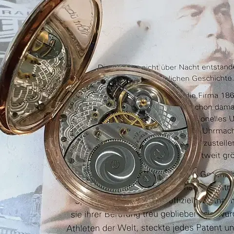 1917년산 엘진(Elgin) 남,여 겸용 회중시계.