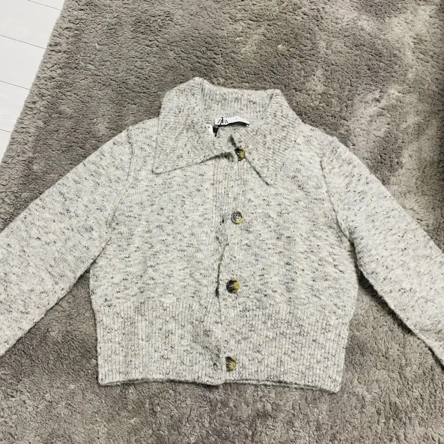 자라 FLECKED KNIT JACKET L사이즈 팝니다